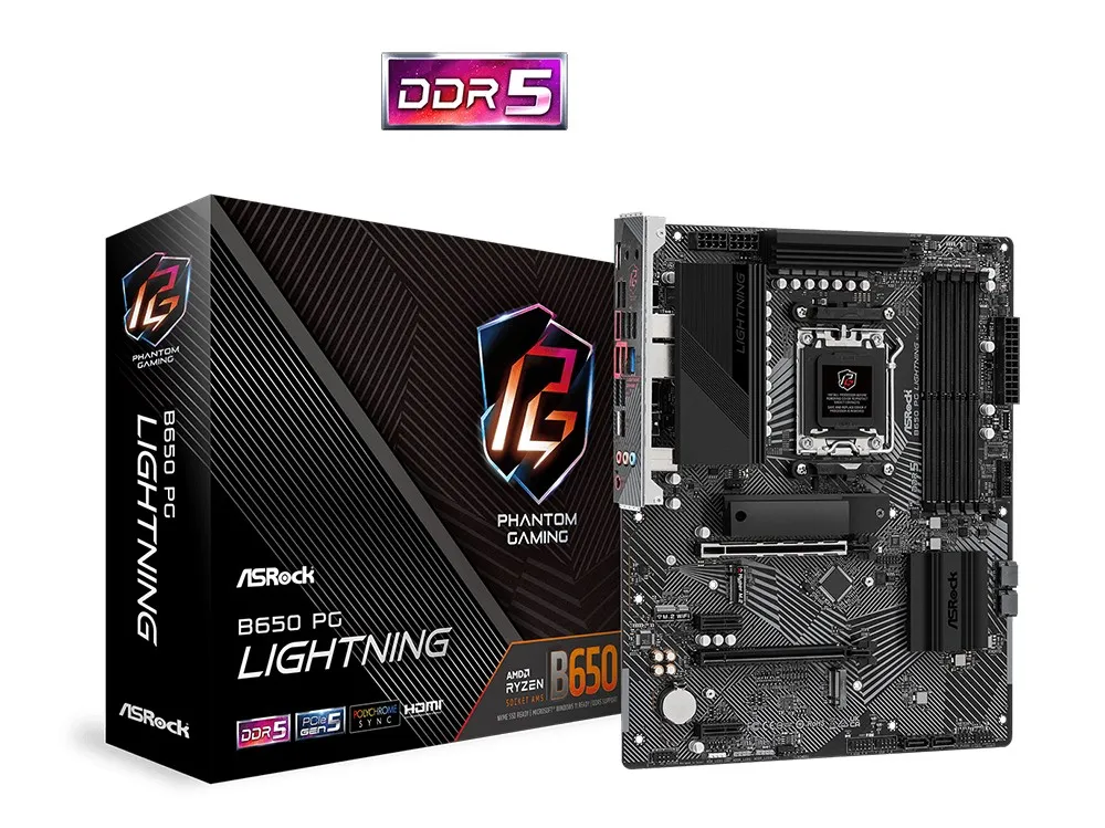 Procesor ASRock B650 PG LIGHTNING, AM5, AMD B650, ATX