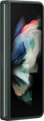 Husă tip carte Samsung Leather Cover for Galaxy Z Fold 3, Verde