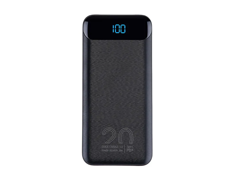 Power Bank Rivacase 20000 mAh QC 3.0/PD 20W, VA2580, Black
