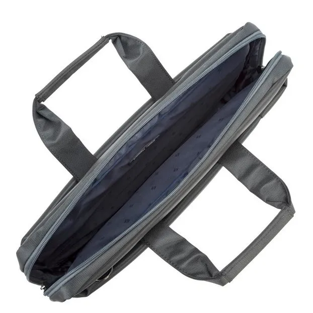 Geantă pentru Laptop RivaCase Central, 15.6", Poliester, Gri