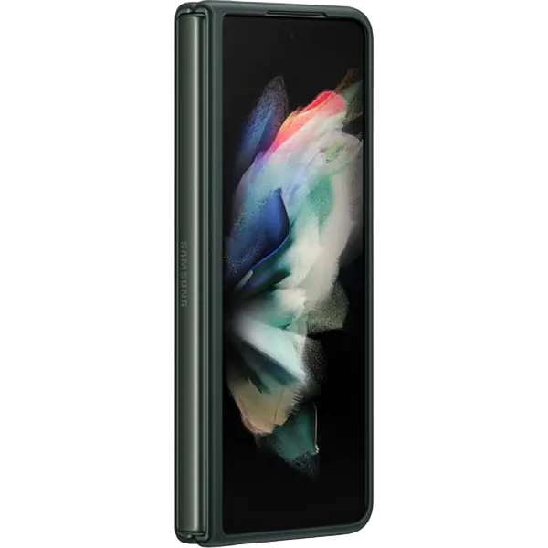 Husă tip carte Samsung Leather Cover for Galaxy Z Fold 3, Verde