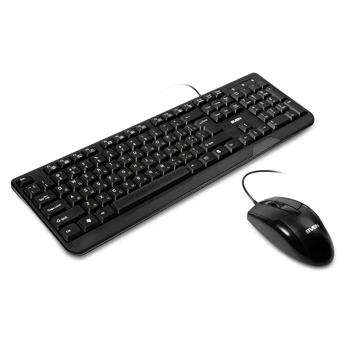 Set Tastatură + Mouse SVEN KB-S330C, Cu fir, Negru