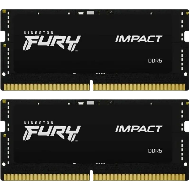 Оперативная память Kingston FURY Impact, DDR5 SDRAM, 6400 МГц, 32 Гб, KF564S38IBK2-32