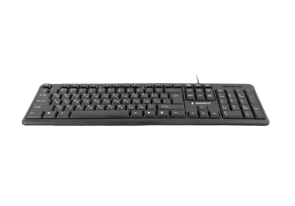 Tastatură Gembird KB-U-103-RU, Cu fir, Negru