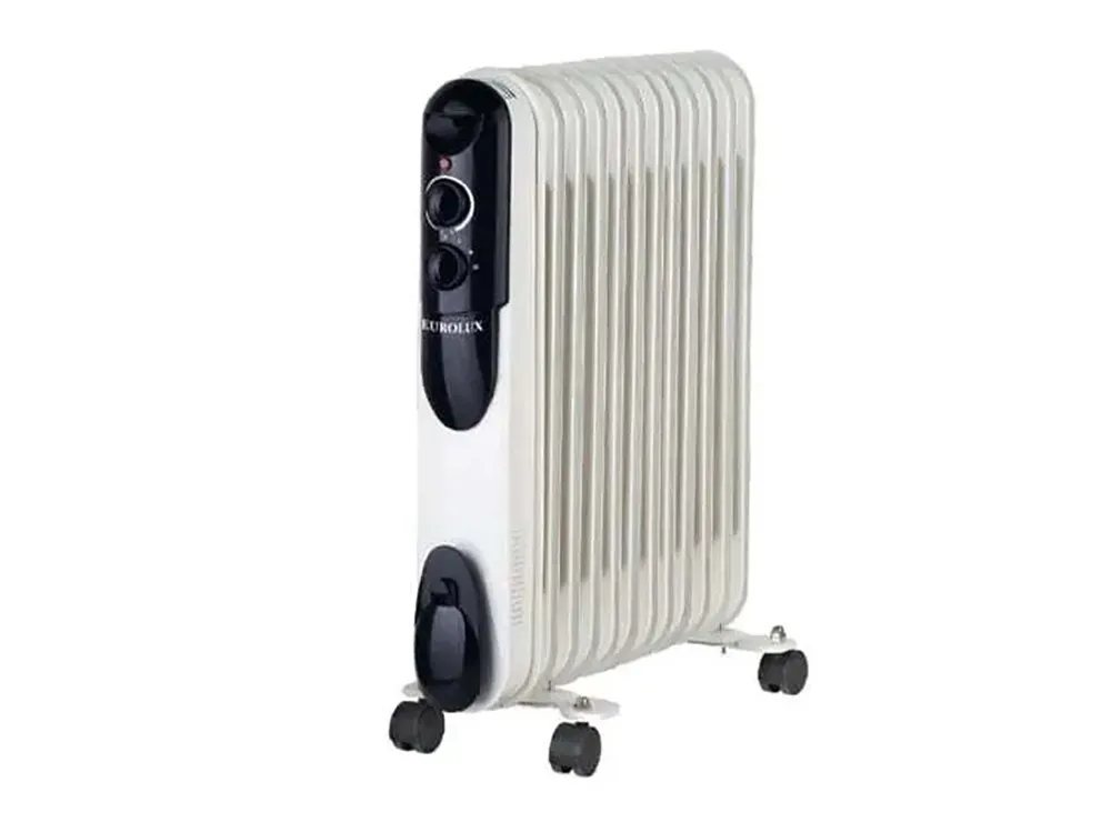 Radiator de ulei Eurolux ОМПТ-12Н, 2500W, Alb