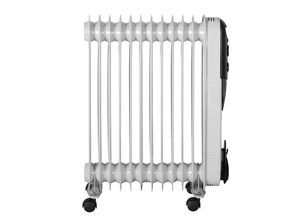 Radiator de ulei Eurolux ОМПТ-12Н, 2500W, Alb