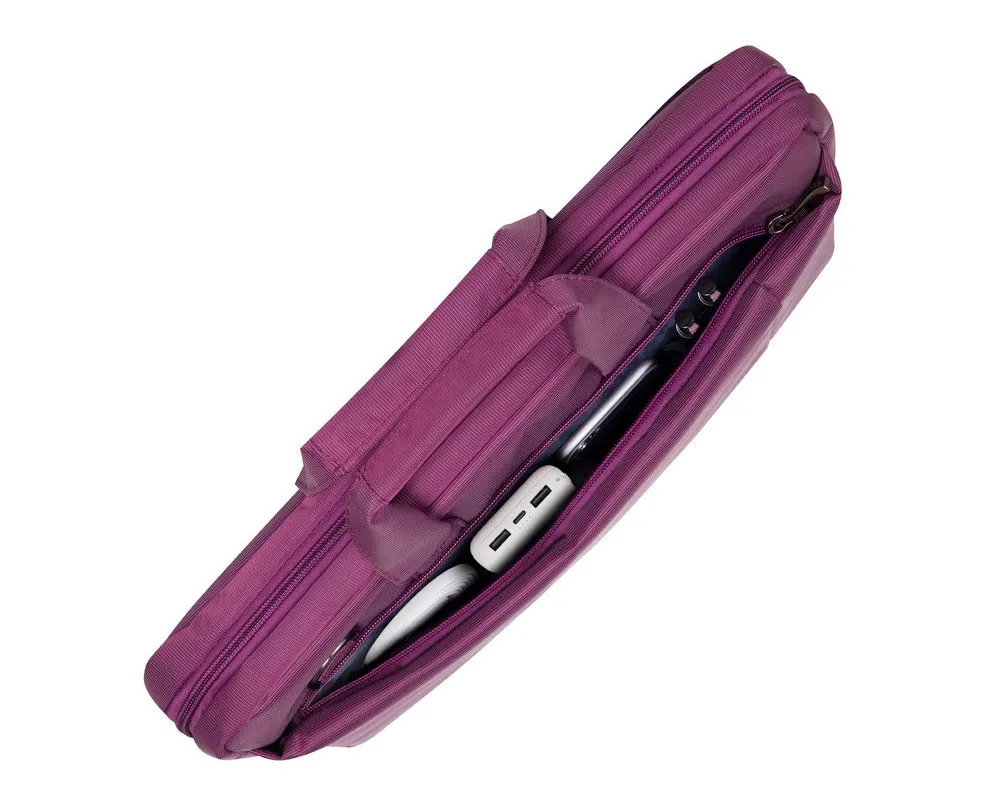 Geantă pentru Laptop RivaCase Central, 15.6", Poliester, Violet
