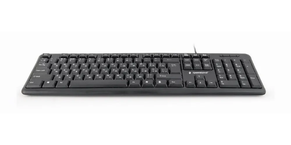 Tastatură Gembird KB-U-103-RU, Cu fir, Negru