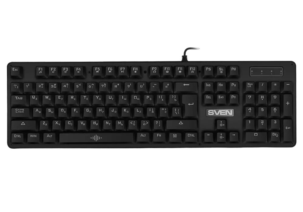 Tastatură SVEN KB-G9100, Cu fir, Negru