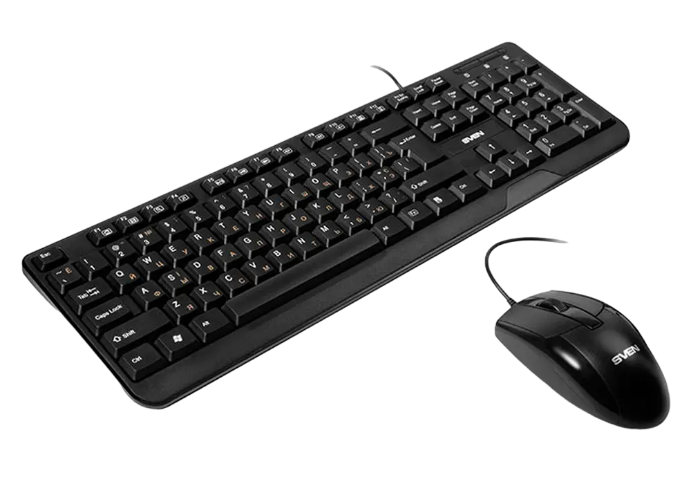 Set Tastatură + Mouse SVEN KB-S330C, Cu fir, Negru