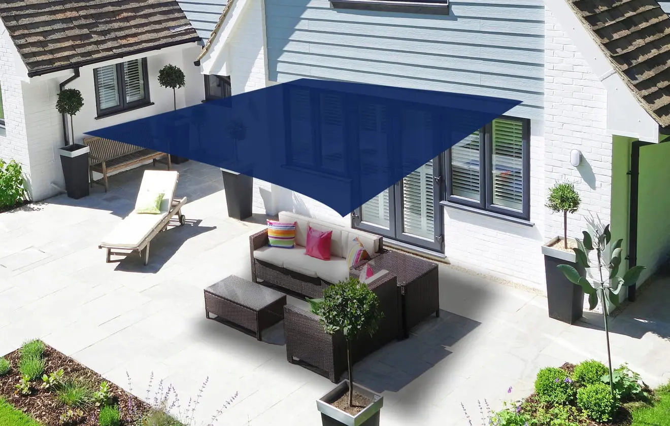 Pinza de umbra patrata JUMI (bleumarin) 3.6x3.6m