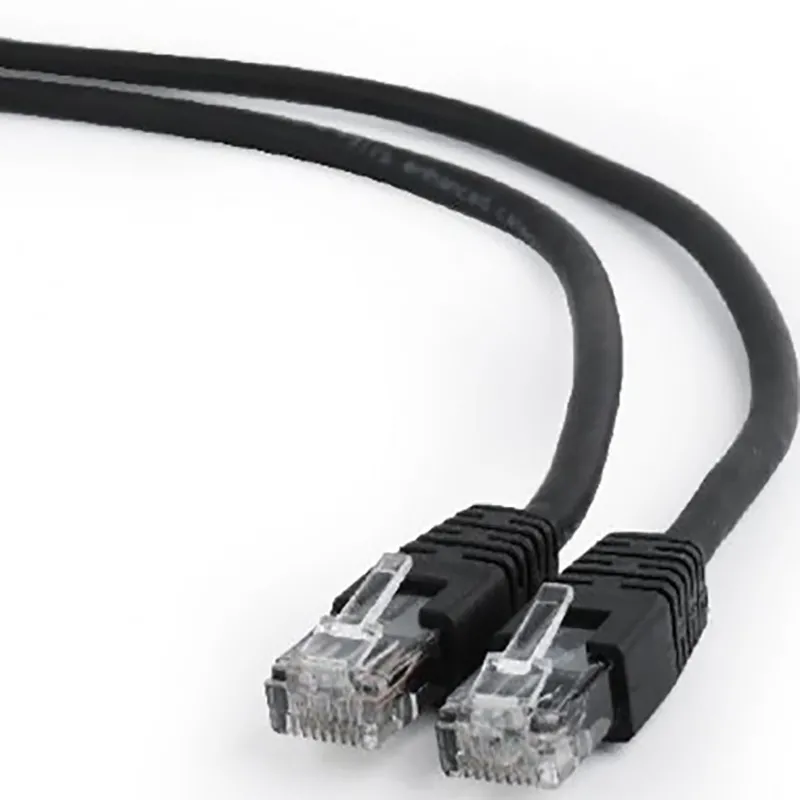 Patch cord Cablexpert PP6U-2M/BK, Cat6 UTP, 2m, Negru