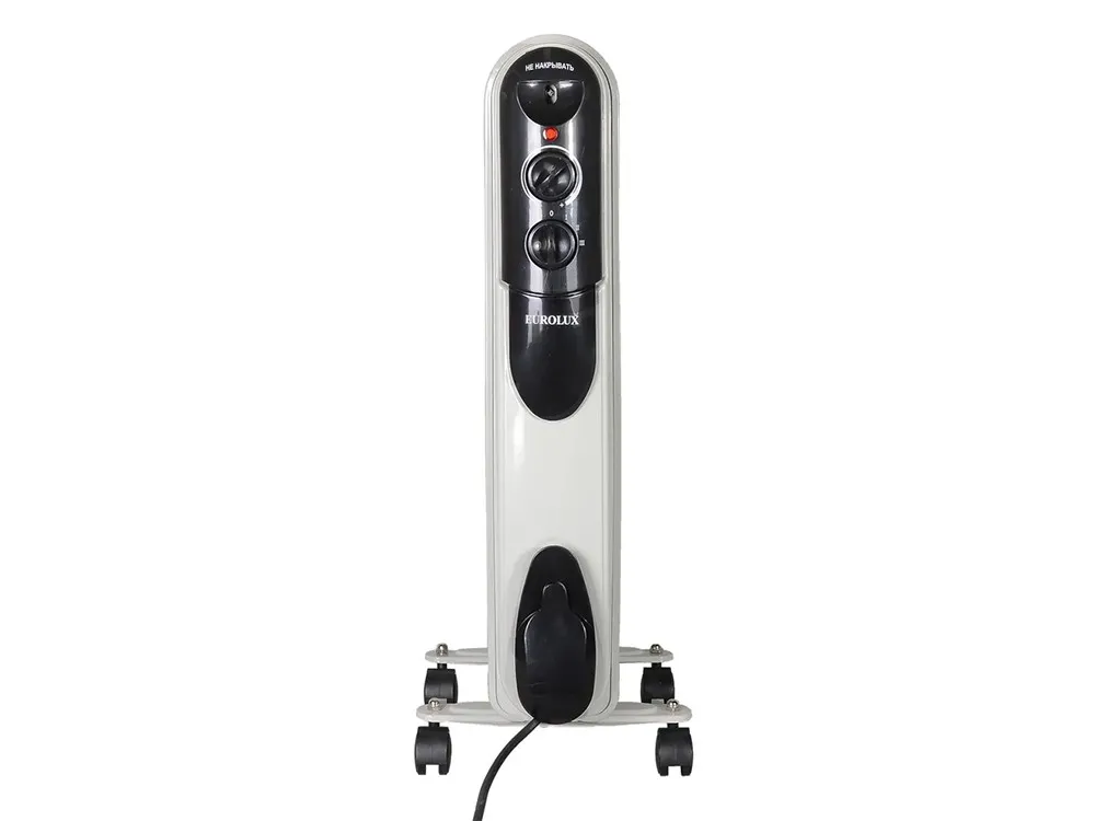 Radiator de ulei Eurolux ОМПТ-12Н, 2500W, Alb