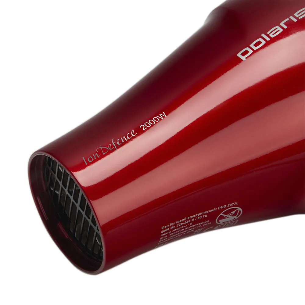 Uscător de păr Polaris PHD 2077i, 2000 W, Rosu | Negru