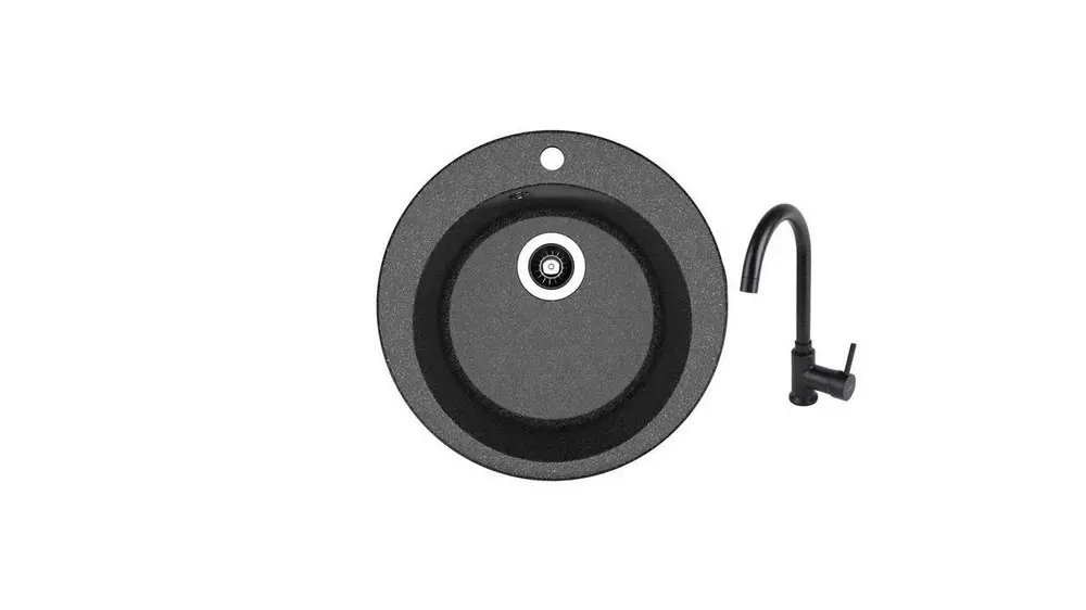 НАБОР для мойки Dr Gans GALA + SanDonna F 7073 чёрный