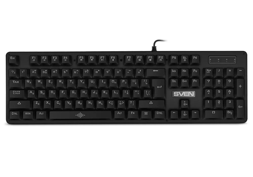Tastatură SVEN KB-G9100, Cu fir, Negru