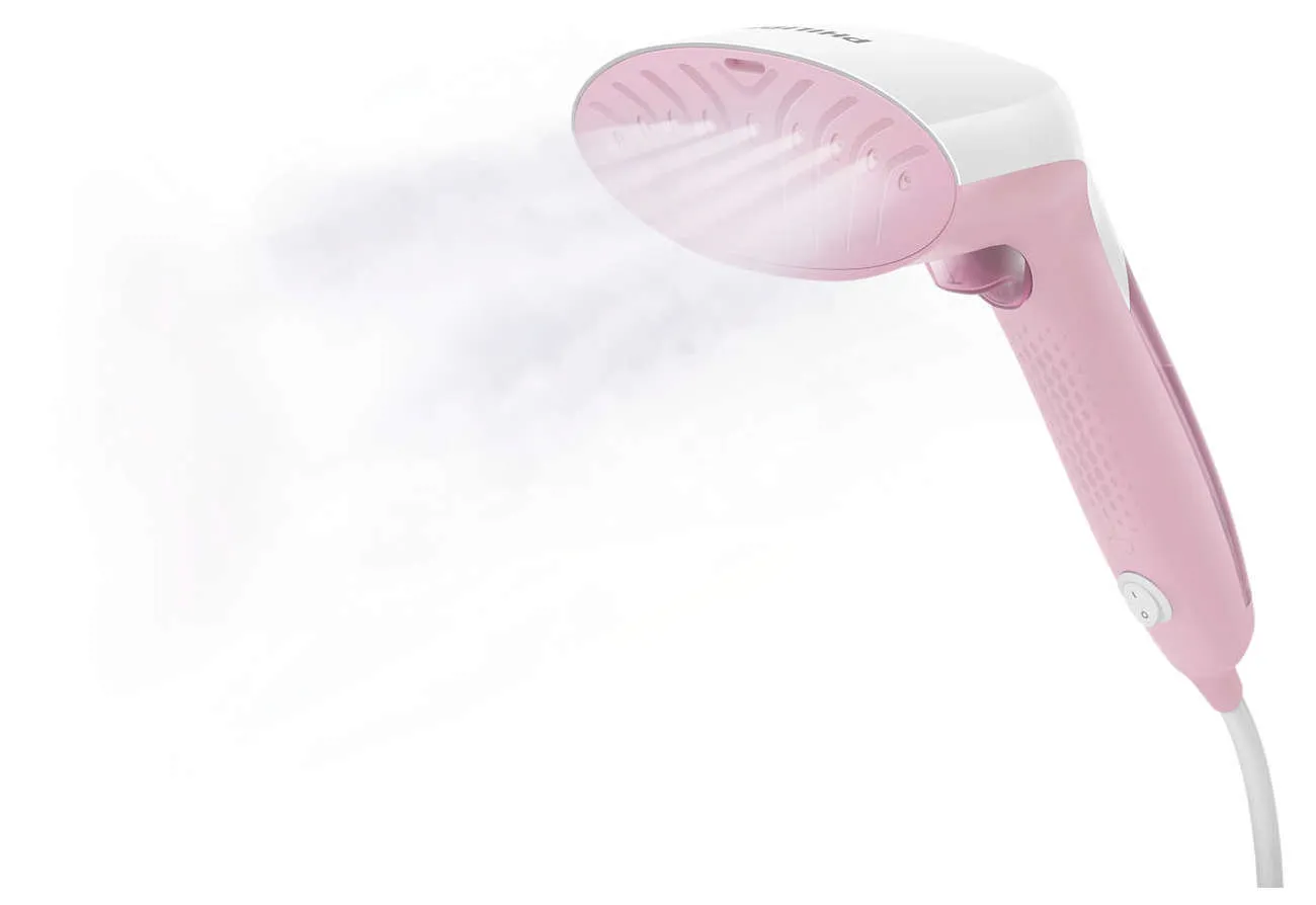 Aparat de călcat vertical cu aburi PHILIPS Steam&Go GC299/4, Roz