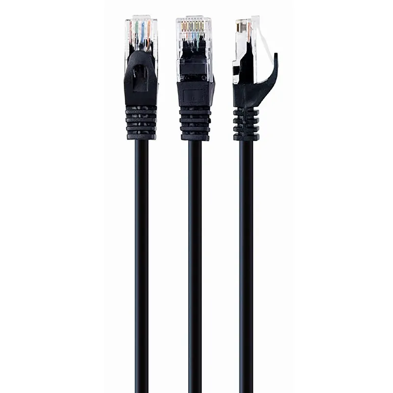 Patch cord Cablexpert PP6U-2M/BK, Cat6 UTP, 2m, Negru