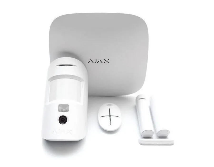 Panou inteligent de control al alarmei Ajax StarterKit, Alb