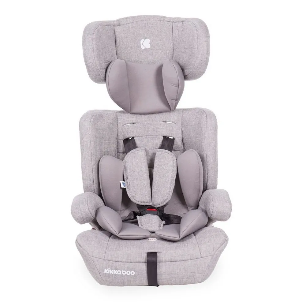 Scaun auto Kikka Boo Zimpla, Grupa 1/2/3 (9-36 kg), Gri deschis