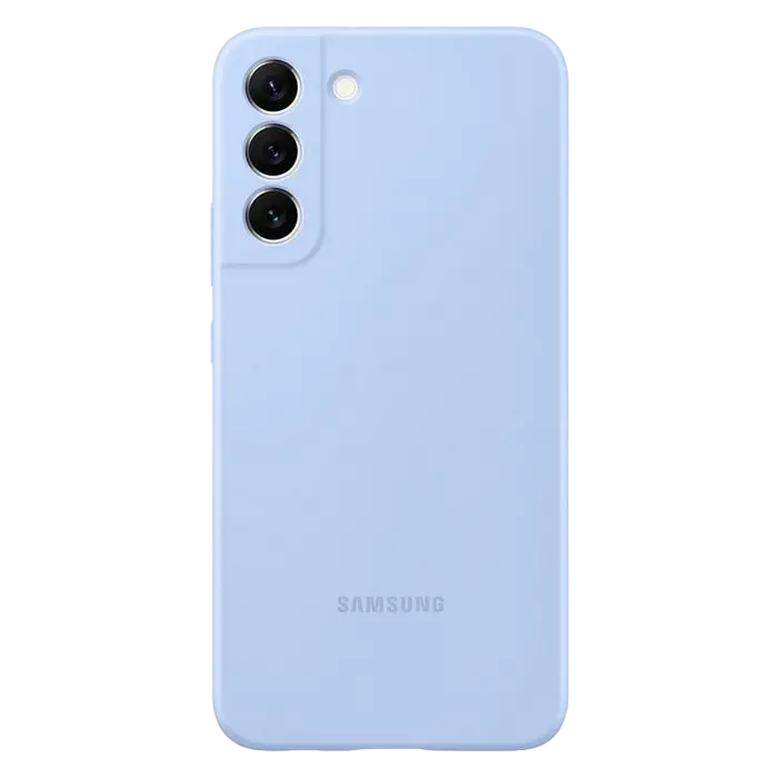 Husă Samsung Silicone Cover for Galaxy S22+, Albastru deschis