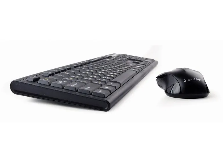 Set Tastatură + Mouse Gembird KBS-WM-03-RU, Fără fir, Negru