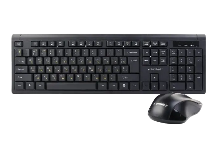 Set Tastatură + Mouse Gembird KBS-WM-03-RU, Fără fir, Negru