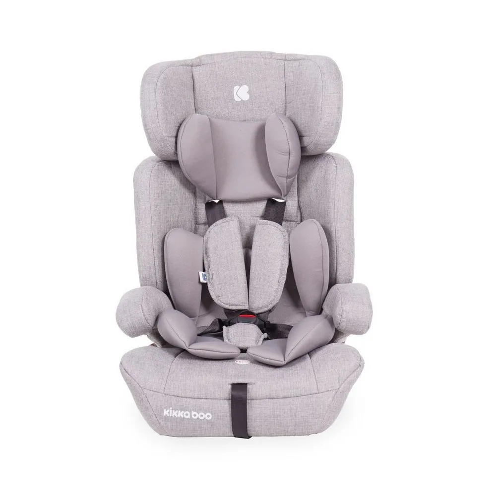 Scaun auto Kikka Boo Zimpla, Grupa 1/2/3 (9-36 kg), Gri deschis