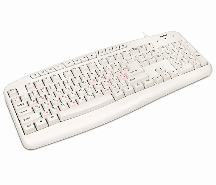 Tastatură SVEN Comfort 3050, Cu fir, Alb
