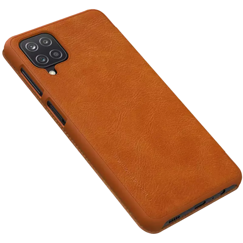 Husă tip carte Nillkin Galaxy A12 - Qin LC, Cafeniu