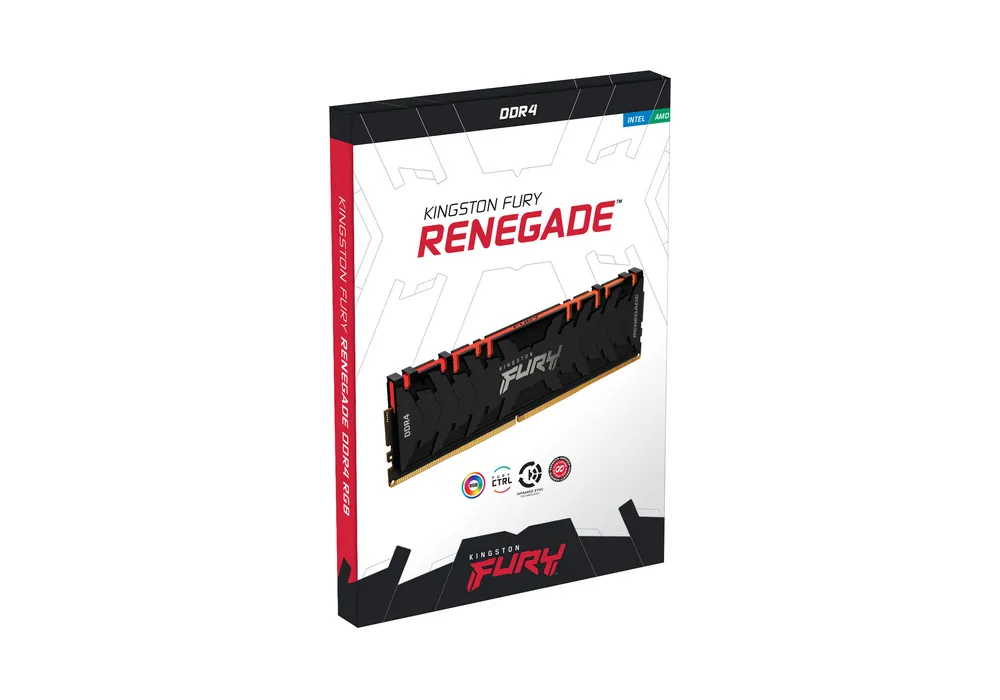 Оперативная память Kingston FURY Renegade RGB, DDR4 SDRAM, 3600 МГц, 32Гб, KF436C16RB1AK2/32