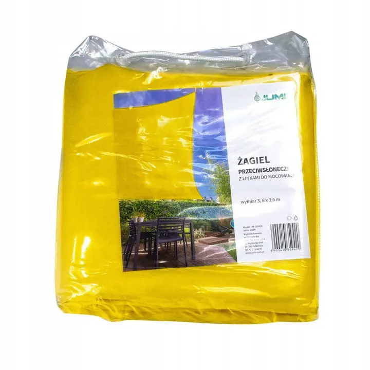 Pinza de umbra triunghiulara JUMI (galben) 3,6 x 3,6 X 3,6 m