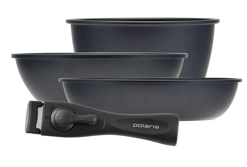 Set de vase Polaris EasyKeep-4DG, 1,7L, Negru