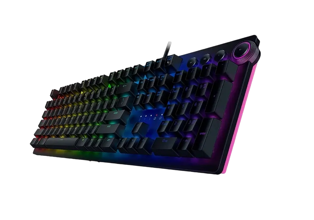 Gaming Keyboard Razer Huntsman Elite, Optical Linear SW, Digital Dial,Wrist Rest,US Layout,USB,Black