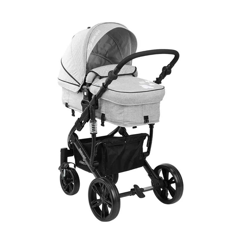 Cărucior 3-în-1 Kikka Boo Beloved, Gri deschis