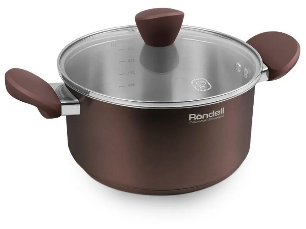 Кастрюля Rondell Kortado, 2л, Нержавеющая сталь