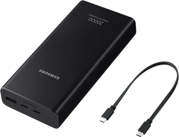 Acumulator extern Samsung EB-P5300XJEGEU, 20000 mAh, Gri