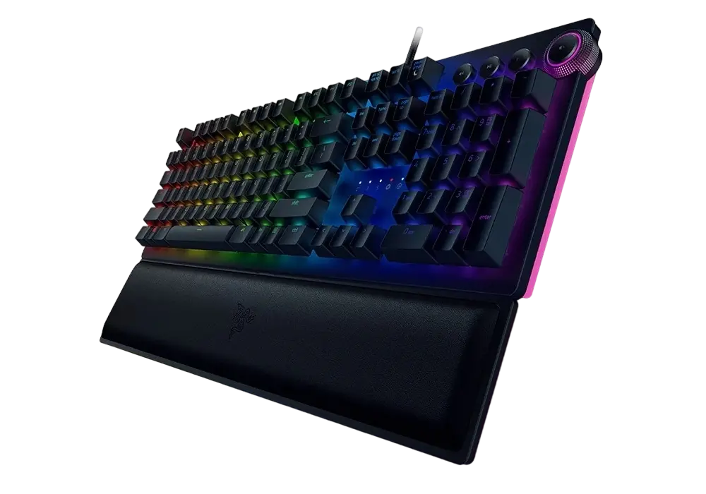 Gaming Keyboard Razer Huntsman Elite, Optical Linear SW, Digital Dial,Wrist Rest,US Layout,USB,Black
