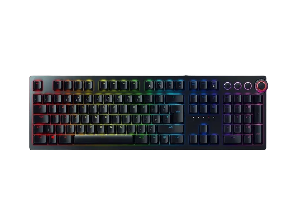 Gaming Keyboard Razer Huntsman Elite, Optical Linear SW, Digital Dial,Wrist Rest,US Layout,USB,Black