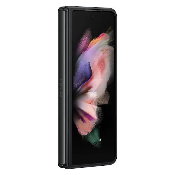 Husă tip carte Samsung Leather Cover for Galaxy Z Fold 3, Negru