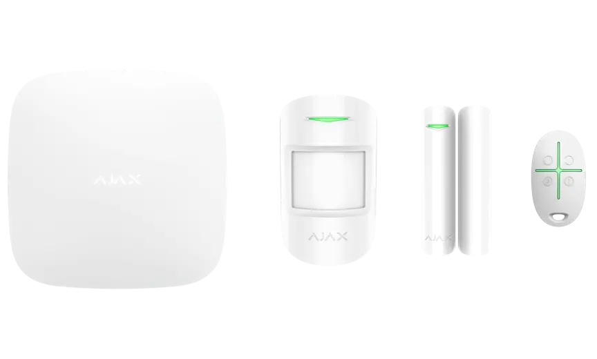 Panou inteligent de control al alarmei Ajax StarterKit, Alb