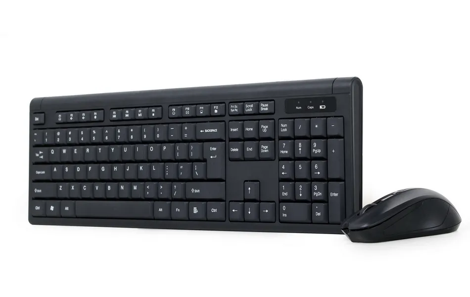 Set Tastatură + Mouse Gembird KBS-WM-03-RU, Fără fir, Negru