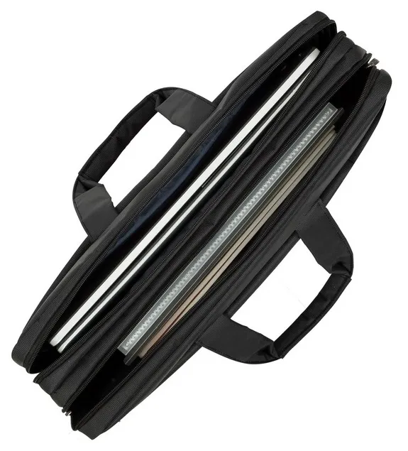 Geantă pentru Laptop RivaCase Central, 17.3", Poliester, Negru