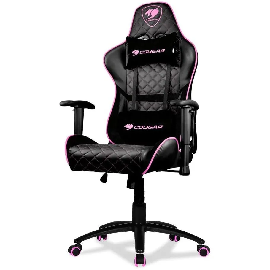 Gaming Chair Cougar ARMOR ONE Eva Black/Pink, User max load up to 120kg / height 145-180cm