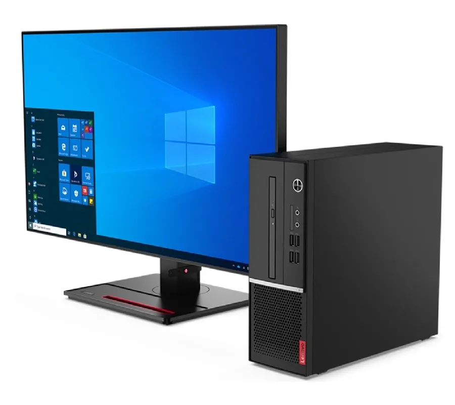Sistem Desktop PC Lenovo V50s-07IMB, SFF, Intel Core i3-10100, 4GB/256GB, Intel UHD Graphics 630, Fără SO