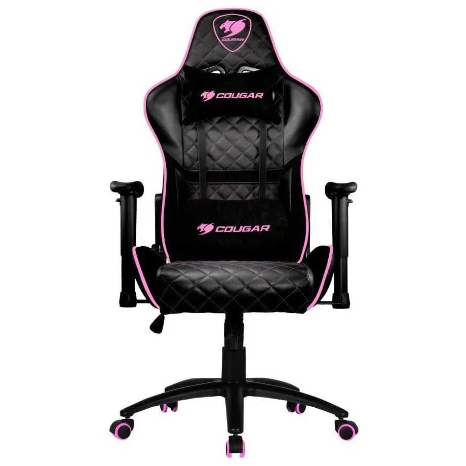 Gaming Chair Cougar ARMOR ONE Eva Black/Pink, User max load up to 120kg / height 145-180cm