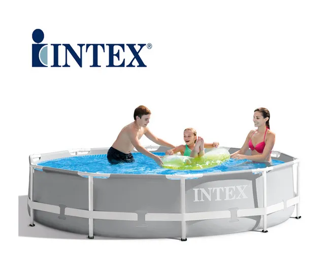 Piscină cu cadru metalic Intex Metal Frame, 6503L, Gri, 26710