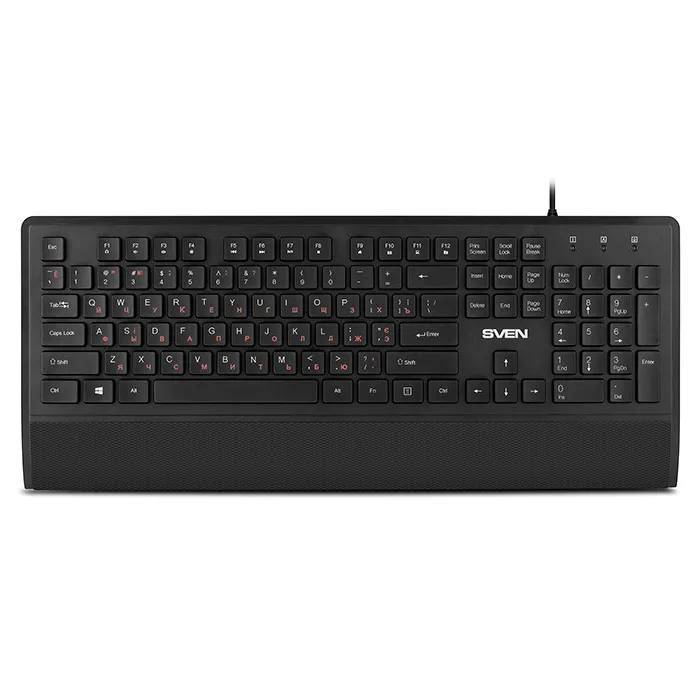 Tastatură SVEN KB-E5500, Cu fir, Negru