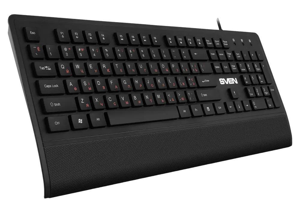 Tastatură SVEN KB-E5500, Cu fir, Negru