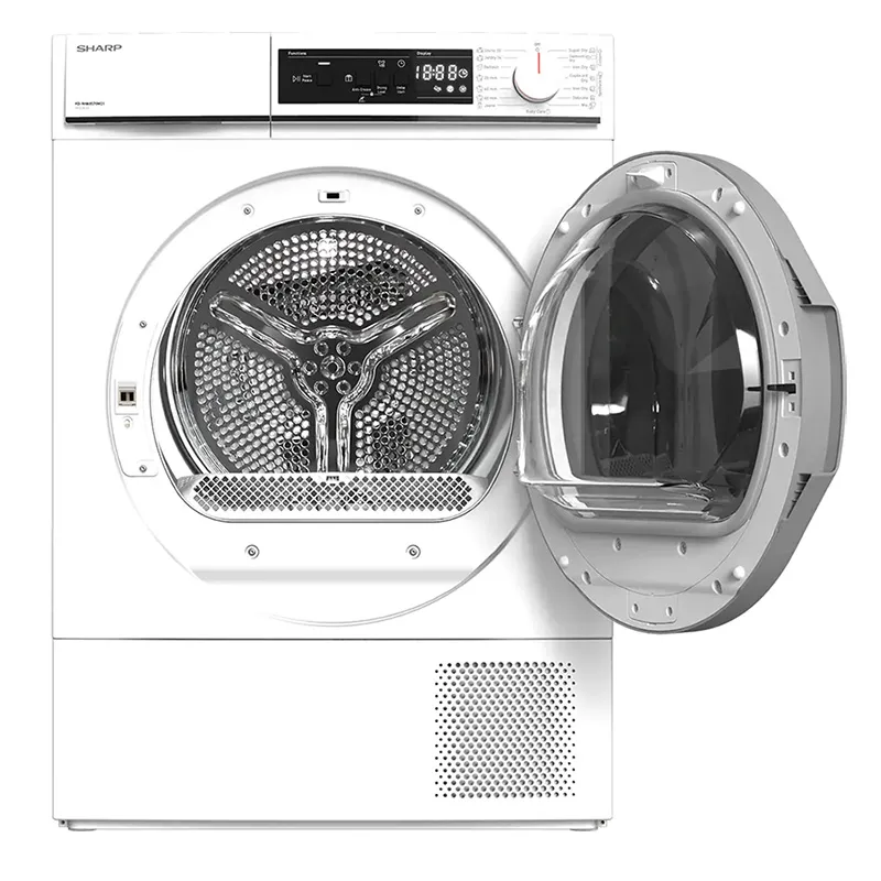 Uscător de rufe Sharp KDNHA8S7GW21EE, 8kg, Alb
